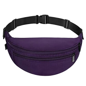 Sac banane violet 2 compartiments