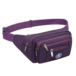 Sac banane violet 33x17 cm