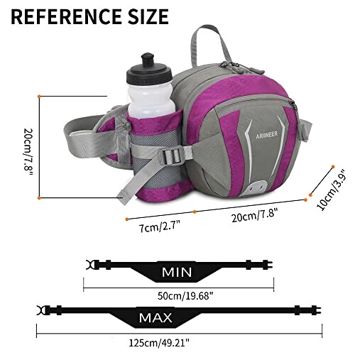 Sac banane violet 4 compartiments variant 0 