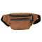 Sac banane marron 2 poches 24x5 cm - miniature